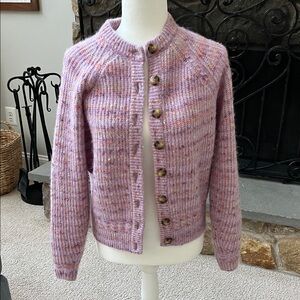 Sezane Othello Lilac multicolor Button-Up Cardigan XS